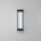 Modern Minimalist Waterproof Rectangular Stainless Steel Acrylic LED Wall Sconce Lamp For Outdoor Patio