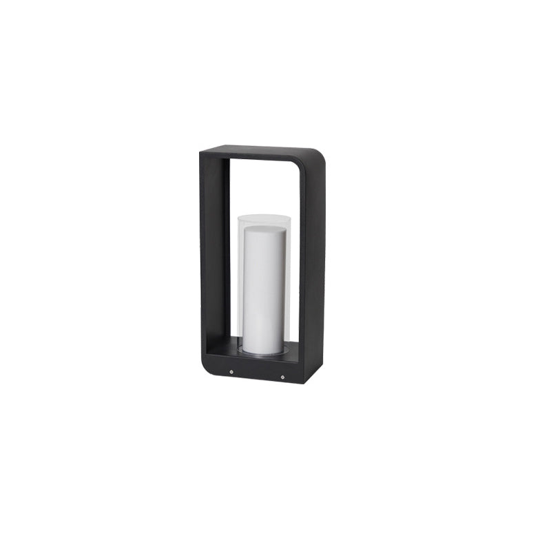 Modern Minimalist LED Outdoor Bollard Light Waterproof Pathway Landscape Fixture Solar or Hardwired for Garden Patio Wholesale