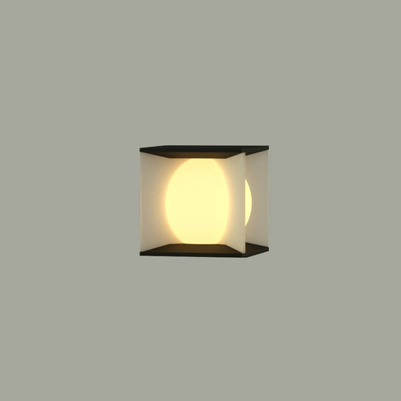 Modern Minimalist Square Globe LED Post Cap Light Waterproof IP65 Outdoor Pillar Lamp for Garden Fence Patio Wholesale