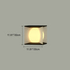 Modern Minimalist Square Globe LED Post Cap Light Waterproof IP65 Outdoor Pillar Lamp for Garden Fence Patio Wholesale