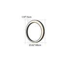 Modern Minimalist Crescent Circle Stainless Steel PC Waterproof LED Wall Sconce Lamp For Outdoor Patio