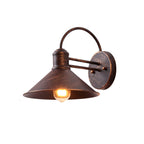 Contemporary Industrial Barn Iron Antique 1-Light Outdoor Waterproof Wall Sconce Lamp For Outdoor