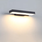 Modern Linear LED Motion Sensor Outdoor Wall Sconce Waterproof Exterior Front Porch Light Fixture