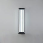 Modern Minimalist Waterproof Rectangular Stainless Steel Acrylic LED Wall Sconce Lamp For Outdoor Patio