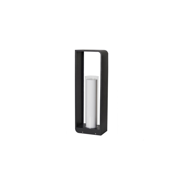 Modern Minimalist LED Outdoor Bollard Light Waterproof Pathway Landscape Fixture Solar or Hardwired for Garden Patio Wholesale