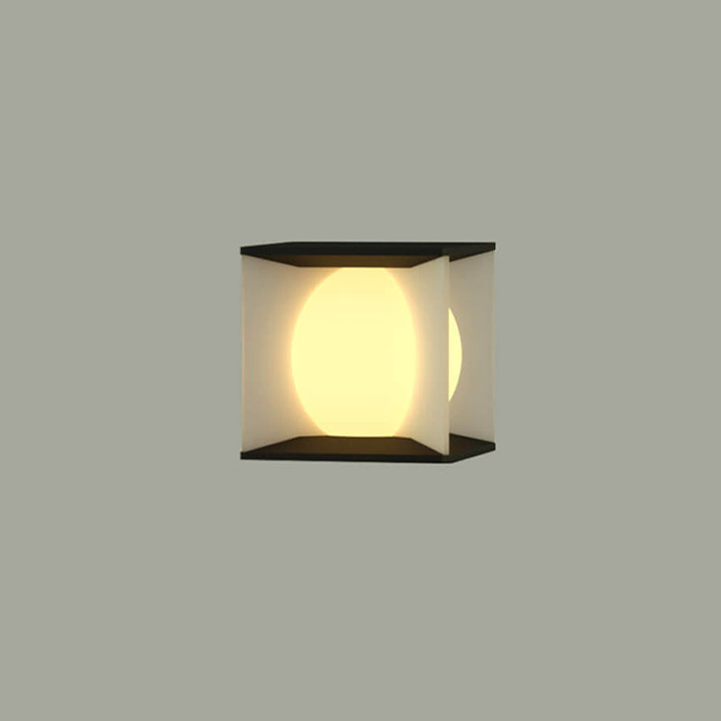 Modern Minimalist Square Globe LED Post Cap Light Waterproof IP65 Outdoor Pillar Lamp for Garden Fence Patio Wholesale