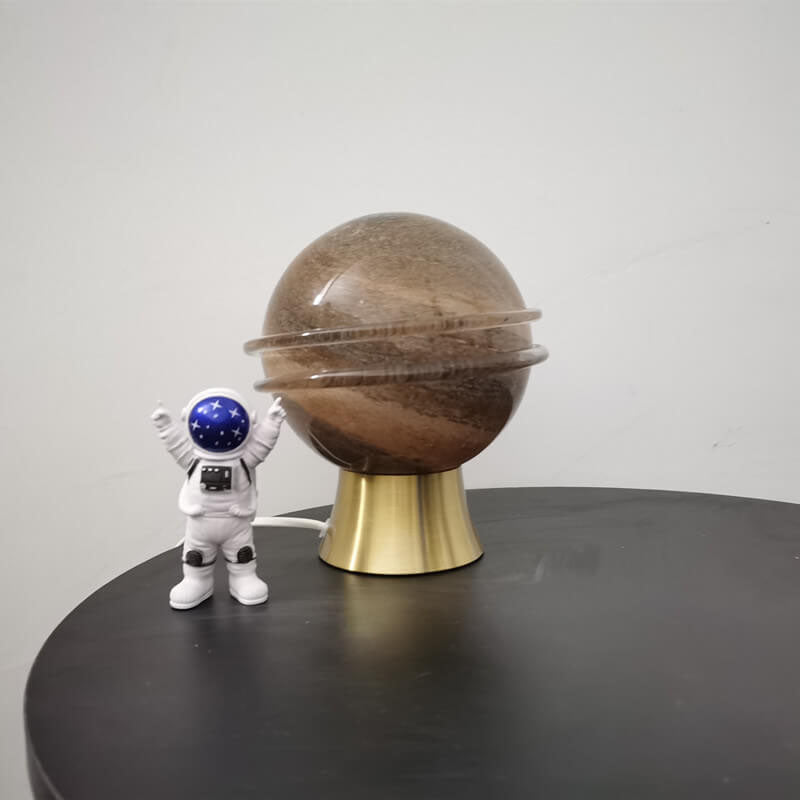 Saturn Planet LED Table Lamp Dimmable Galaxy Night Light Space Theme Bedside Desk Decor for Kids Room and Gamers