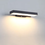 Modern Linear LED Motion Sensor Outdoor Wall Sconce Waterproof Exterior Front Porch Light Fixture