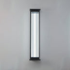 Modern Minimalist Waterproof Rectangular Stainless Steel Acrylic LED Wall Sconce Lamp For Outdoor Patio
