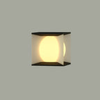 Modern Minimalist Square Globe LED Post Cap Light Waterproof IP65 Outdoor Pillar Lamp for Garden Fence Patio Wholesale