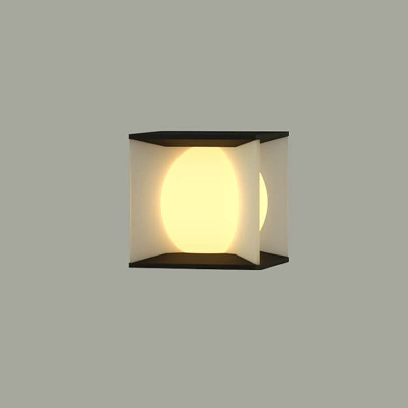 Modern Minimalist Square Globe LED Post Cap Light Waterproof IP65 Outdoor Pillar Lamp for Garden Fence Patio Wholesale