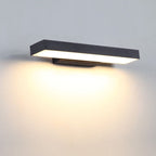 Modern Linear LED Motion Sensor Outdoor Wall Sconce Waterproof Exterior Front Porch Light Fixture