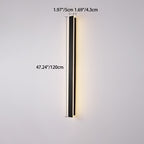 Lámpara de pared LED rectangular larga minimalista moderna de aluminio y acrílico para jardín