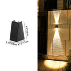 Modern Simplicity Solar Waterproof ABS Acrylic Cubic LED Wall Sconce Lamp For Outdoor Patio