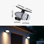 Aplique de pared LED moderno minimalista solar rectangular trapezoidal de ABS PC para jardín
