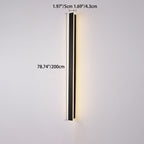 Lámpara de pared LED rectangular larga minimalista moderna de aluminio y acrílico para jardín
