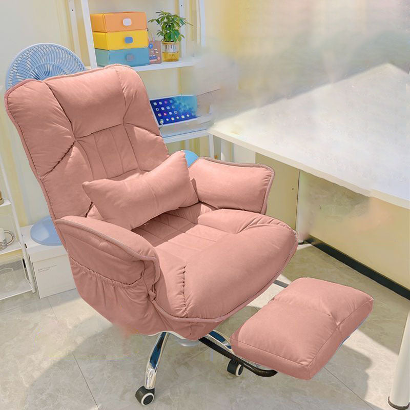 Modern Minimalist Adjustable Recliner Footrest – Square Fabric Upholstery, Cushioned Foam, Steel & Aluminum Alloy – Home & Office