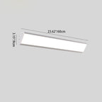 Lámpara de pared LED impermeable rectangular de aluminio industrial contemporánea para patio exterior