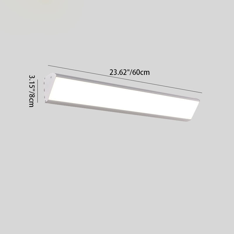 Lámpara de pared LED impermeable rectangular de aluminio industrial contemporánea para patio exterior