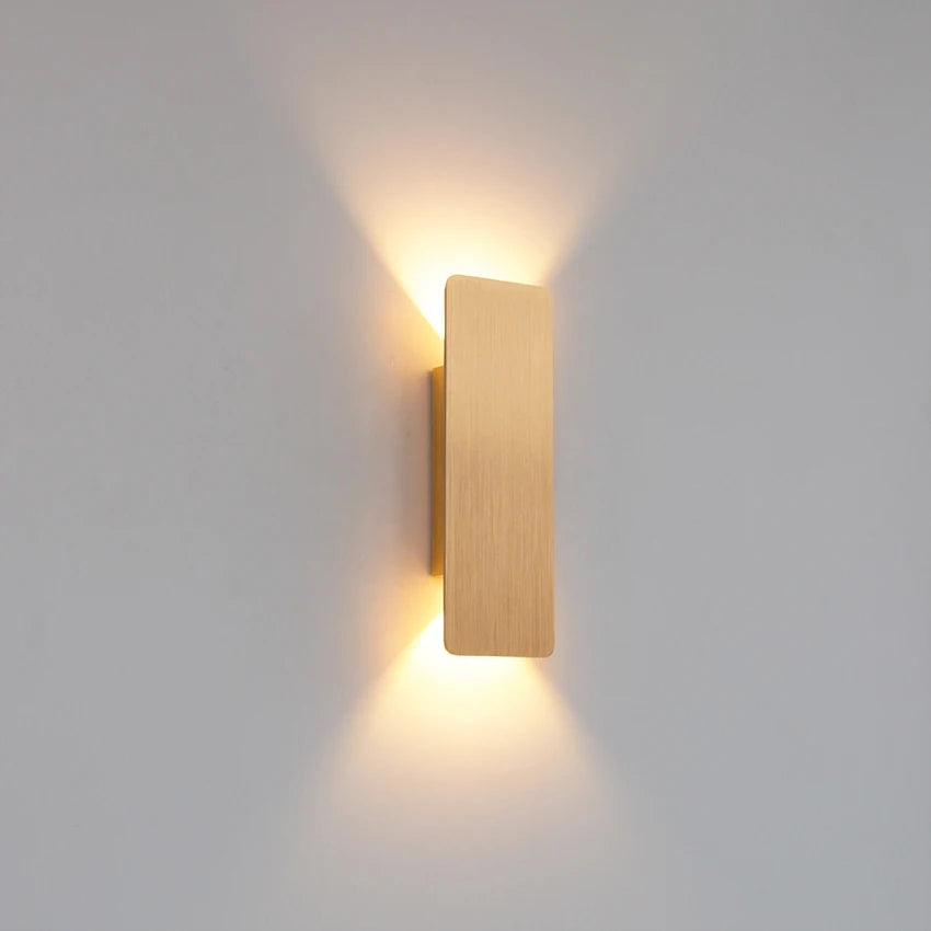 Moderna Lámpara de Pared LED Sencilla de 6W para Interiores, Dormitorio, Sala de Estar, Iluminación del Hogar, Pasillo, Decoración, Aplique de Aluminio AC85-265V