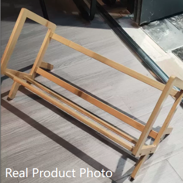 Modern Minimalist Rhombus Nan Bamboo Bookshelf For Living Room