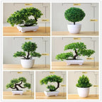 Premium and Artificial Wabi-Sabi Faux Bonsai Tree Lifelike Zen Botanical Accent for Executive Desk and Minimalist Decor