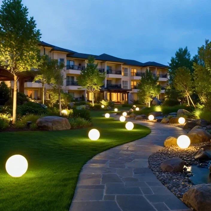 Globo de luz solar LED impermeable con cambio de color RGB para exteriores con control remoto, inalámbrico, para jardín y piscina