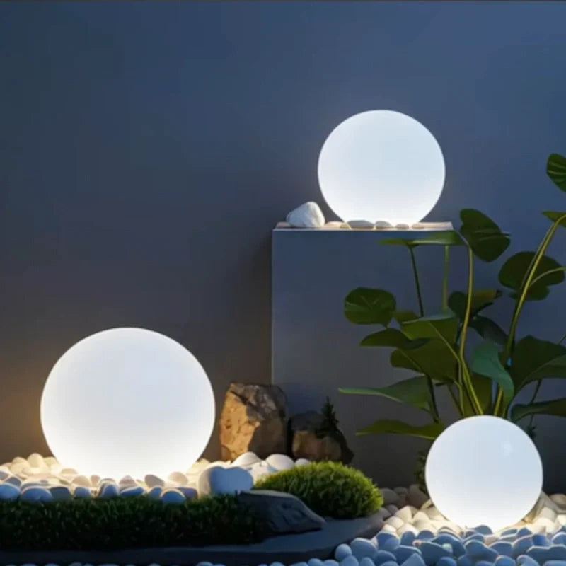 Globo de luz solar LED impermeable con cambio de color RGB para exteriores con control remoto, inalámbrico, para jardín y piscina