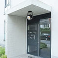 Lámpara de pared LED tipo aplique de cilindro largo ajustable de aluminio y hierro, impermeable, de simplicidad moderna para patio exterior